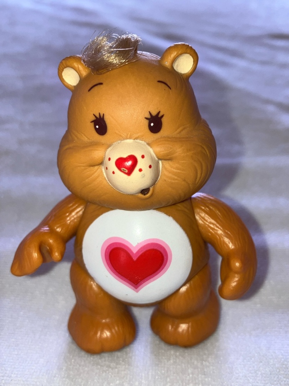 Vintage Tender Heart Care Bears Brown Bear poseable Figure